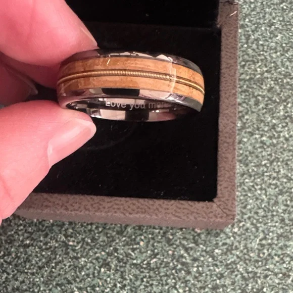 Men's Black and Brown Ring - Picture 5 of 5